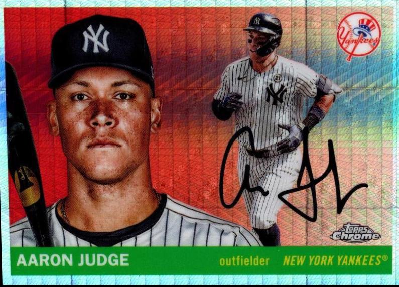2025 Topps Chrome Platinum Aaron Judge [Prism] #136 card