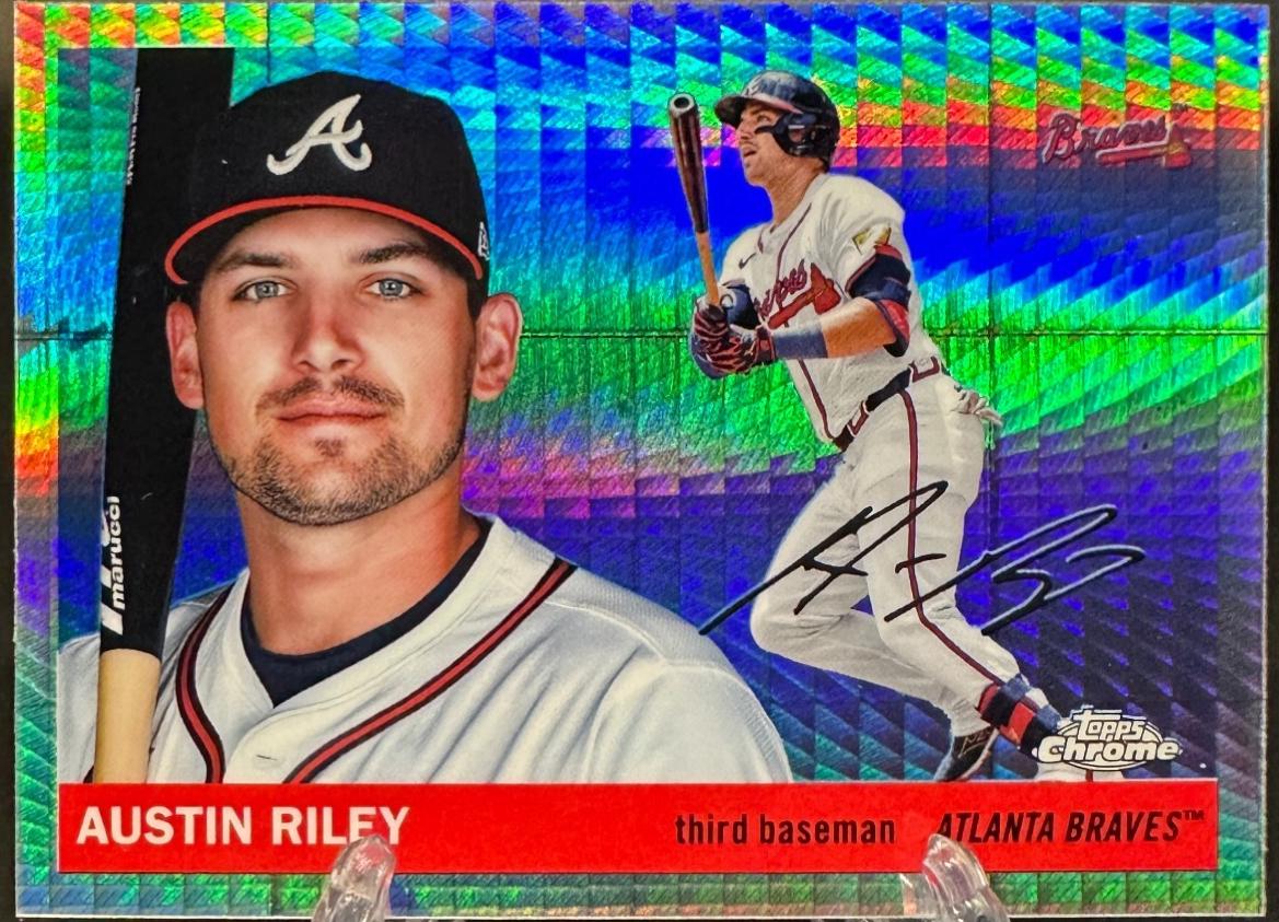 2025 Topps Chrome Platinum Austin Riley [Prism] #20 card