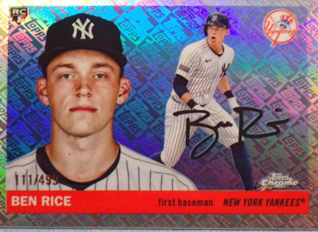 2025 Topps Chrome Platinum Ben Rice [Topps Refractor] #311 card