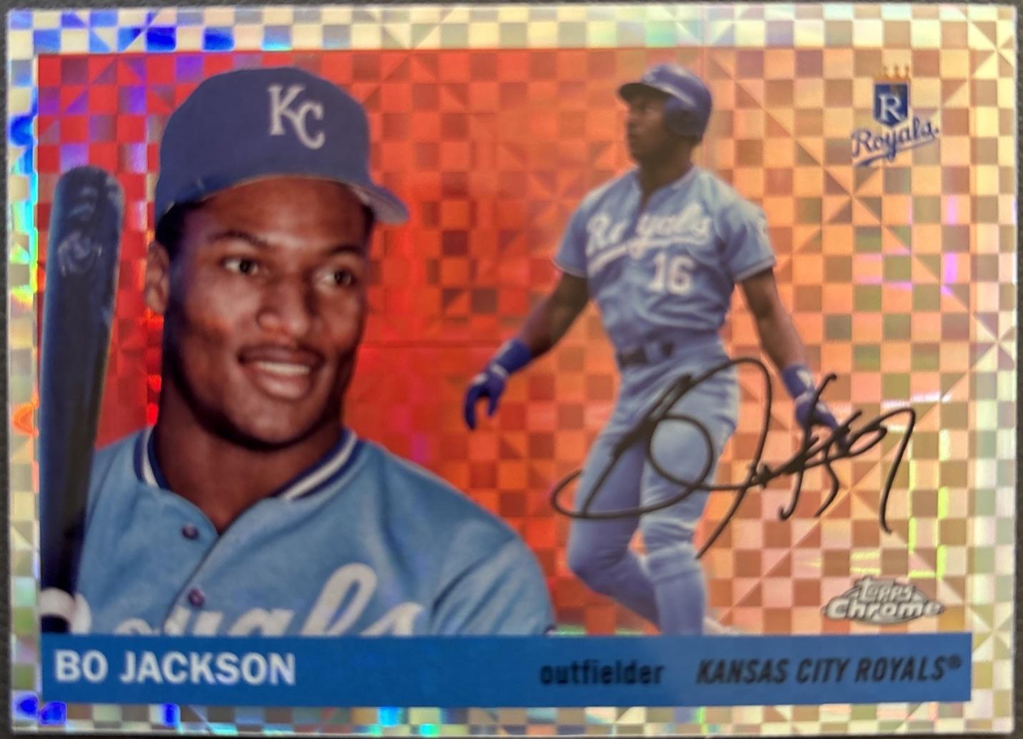 2025 Topps Chrome Platinum Bo Jackson [X-Fractor] #248 card