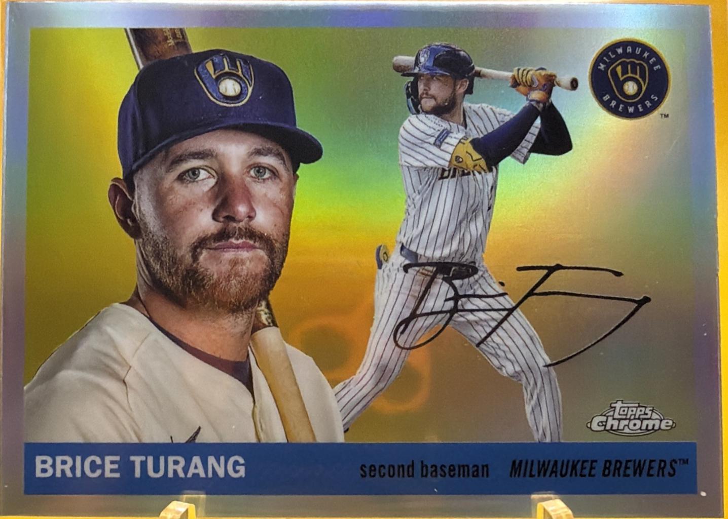 2025 Topps Chrome Platinum Brice Turang [Refractor] #119 card