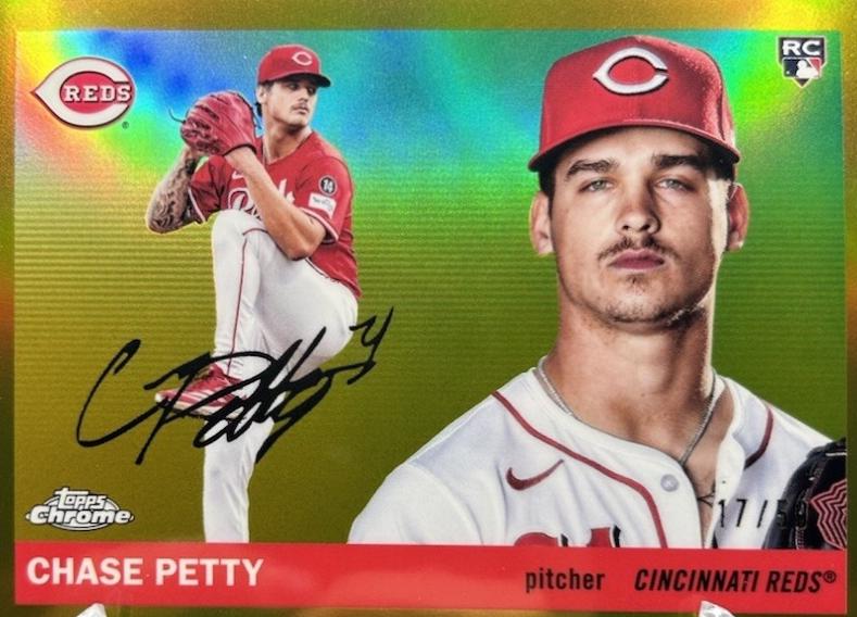 2025 Topps Chrome Platinum Chase Petty [Gold Wave] #271 card