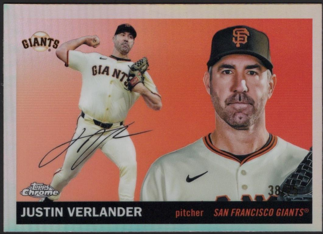 2025 Topps Chrome Platinum Justin Verlander [Rose Gold Refractor] #66 card