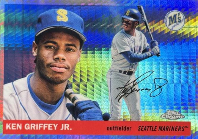 2025 Topps Chrome Platinum Ken Griffey Jr. [Prism] #405 card