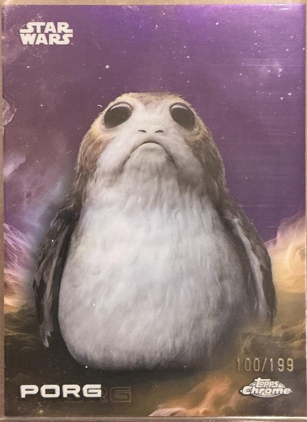 2025 Topps Chrome Porg [Purple] #147 card