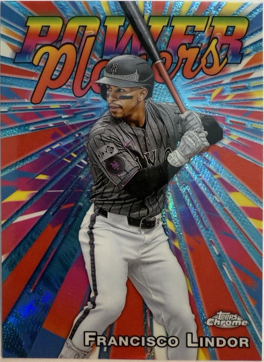 2025 Topps Chrome Power Players Francisco Lindor #PP-9 card
