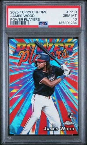 2025 Topps Chrome Power Players James Wood #PP-19 card