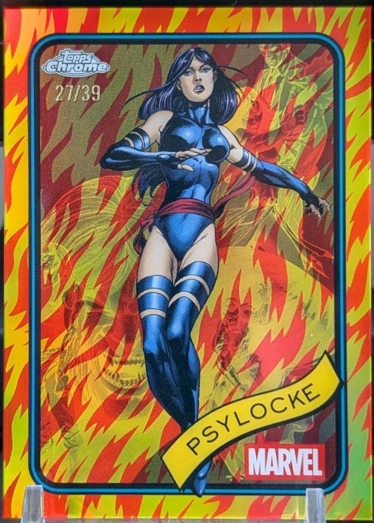 2025 Topps Chrome Psylocke [Human Torch] #135 card
