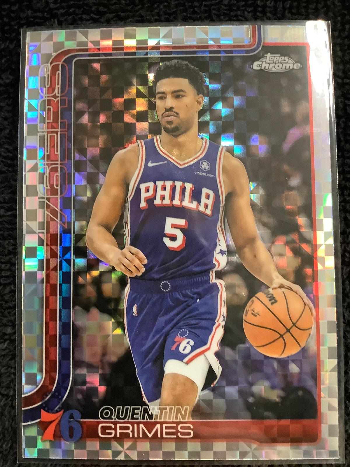 2025 Topps Chrome Quentin Grimes [X-Fractor] #197 card