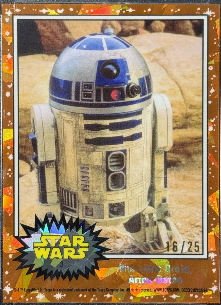 2025 Topps Chrome R2-D2 [Orange Sapphire] #153 card
