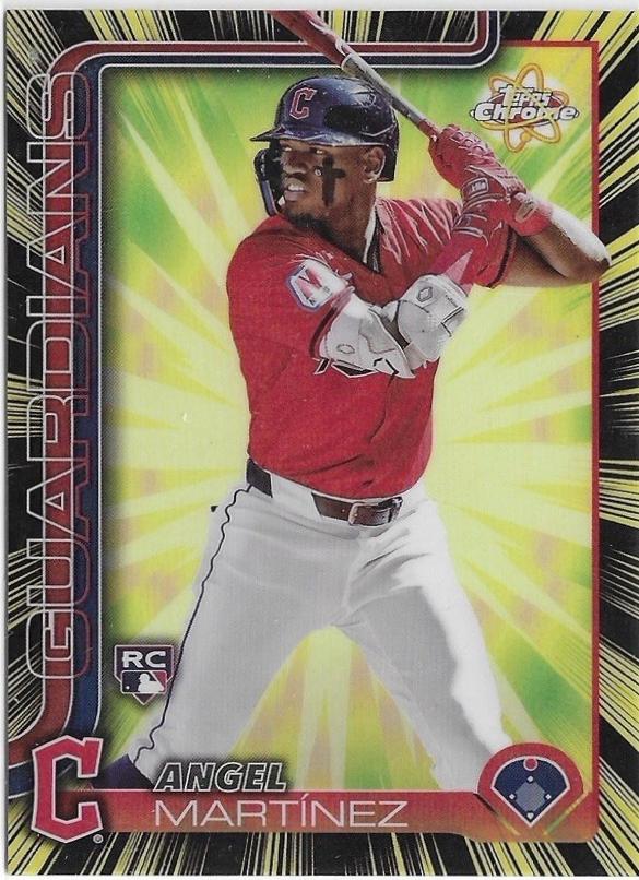2025 Topps Chrome Radiating Rookie Angel Martinez #RR-18 card