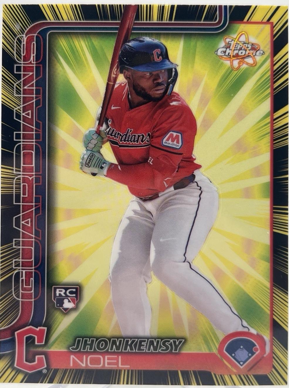 2025 Topps Chrome Radiating Rookie Jhonkensy Noel #RR-14 card
