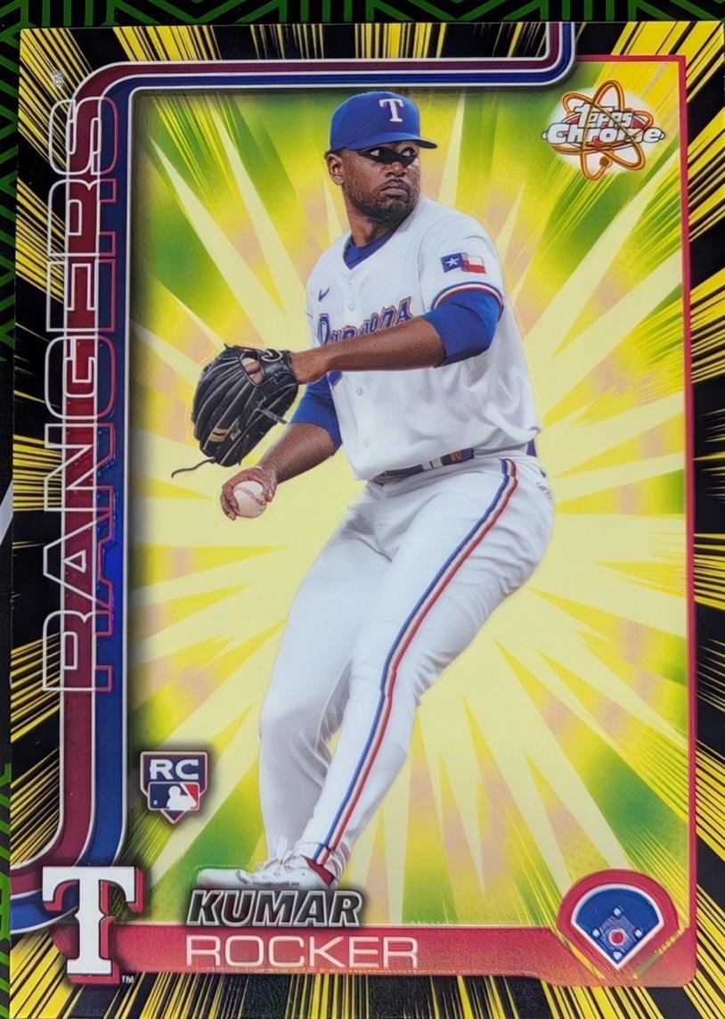 2025 Topps Chrome Radiating Rookie Kumar Rocker #RR-9 card