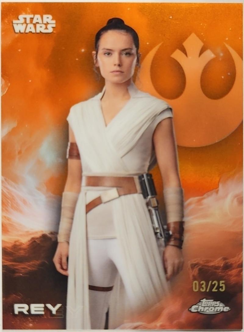 2025 Topps Chrome Rey [Orange Orange] #155 card