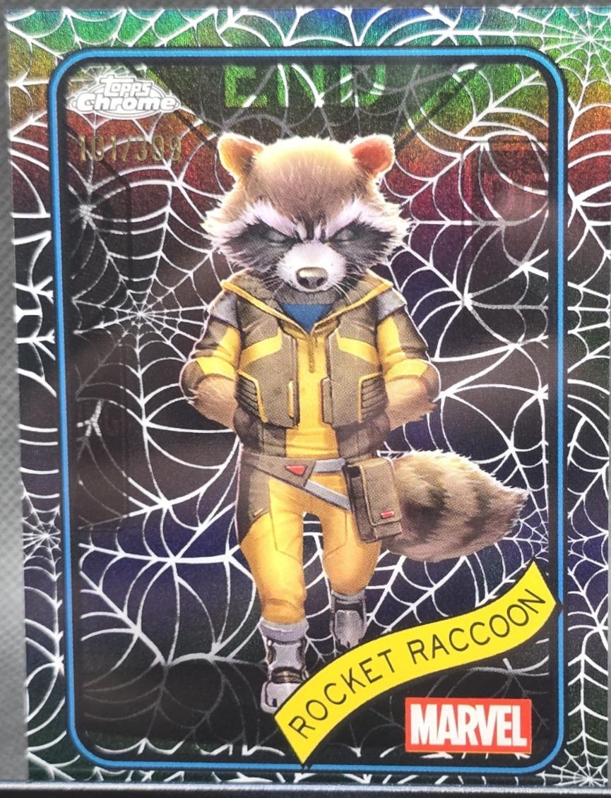 2025 Topps Chrome Rocket Raccoon [Black] #120 card