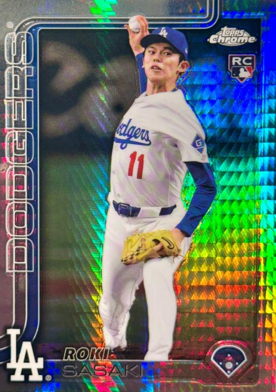 2025 Topps Chrome Roki Sasaki [Prism] #217 card