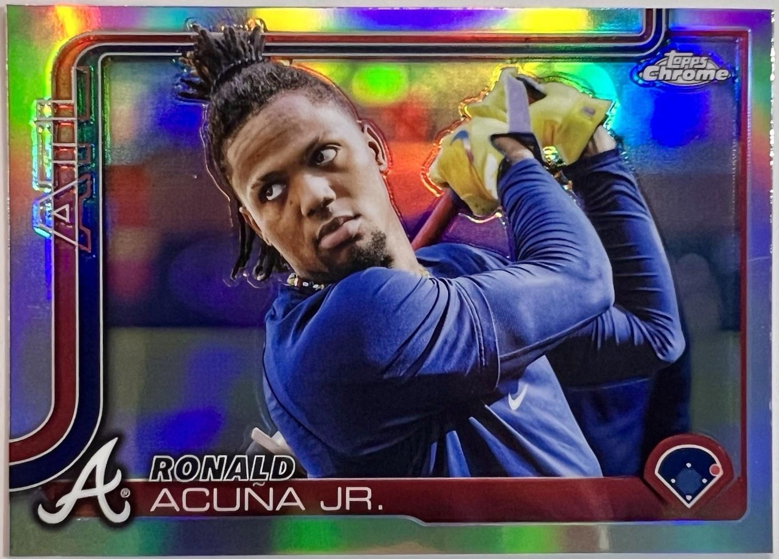 2025 Topps Chrome Ronald Acuna Jr. [Image Variation] #257 card