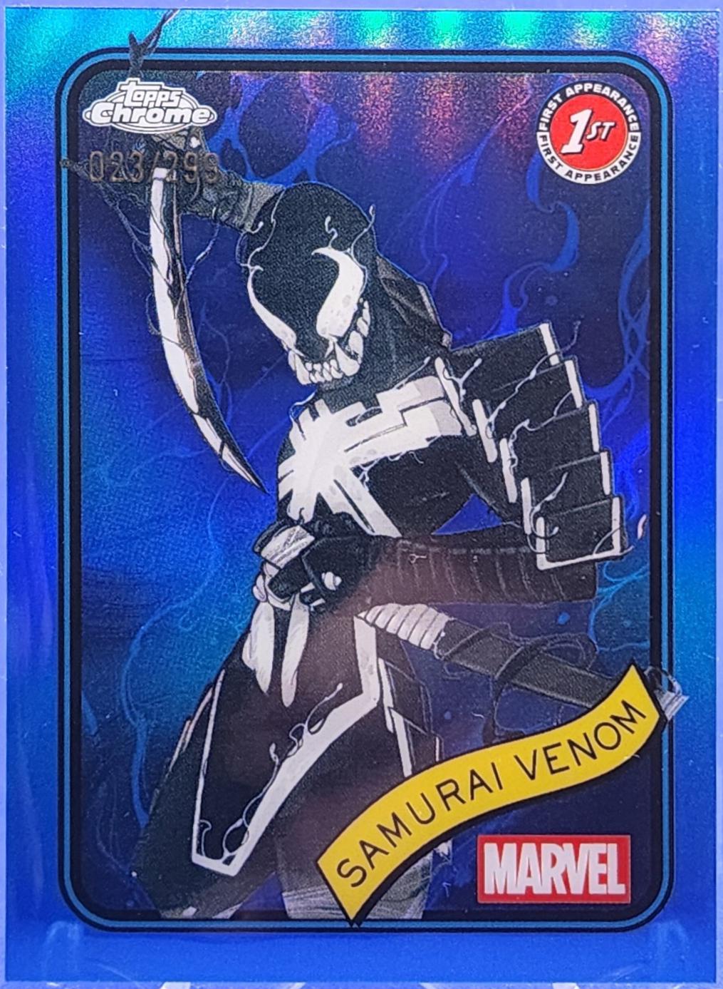 2025 Topps Chrome Samurai Venom [Blue] #127 card
