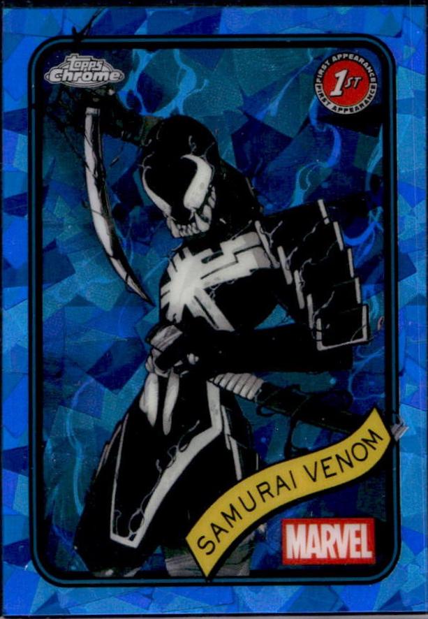 2025 Topps Chrome Samurai Venom [Sapphire] #127 card