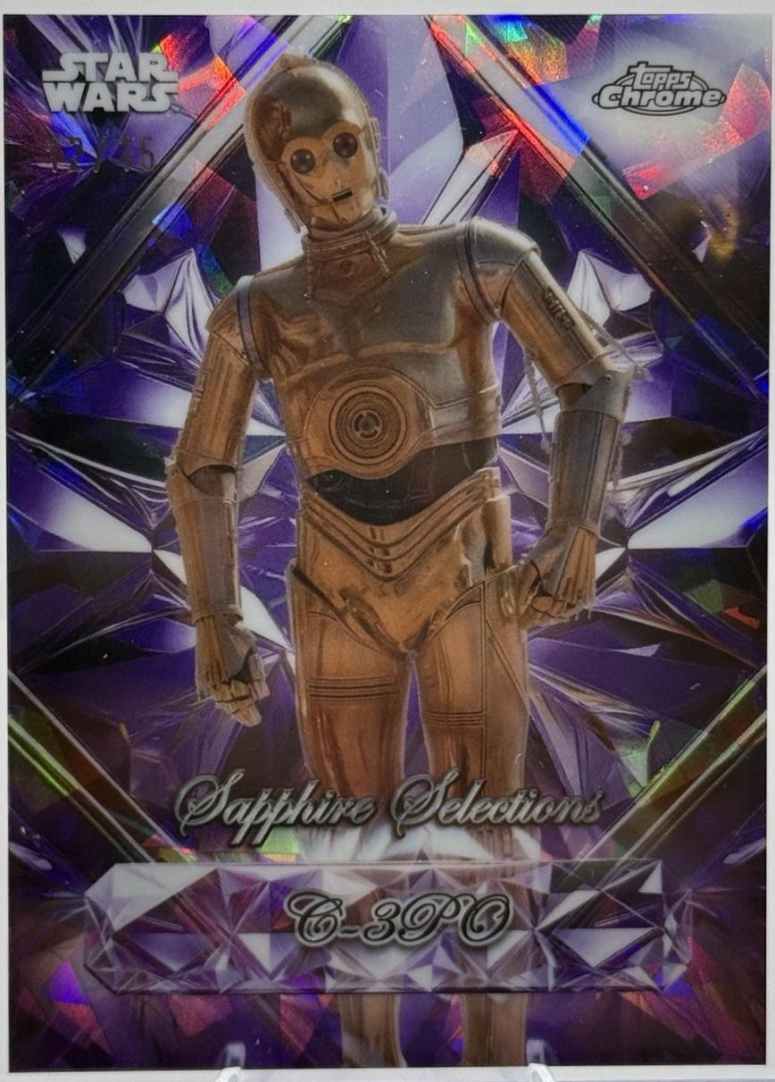 2025 Topps Chrome Sapphire Selections C-3PO #SS-3 card