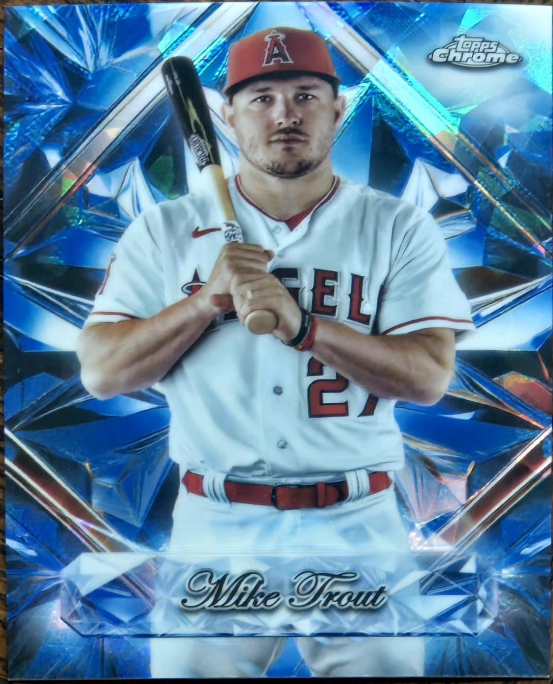 2025 Topps Chrome Sapphire Selections Mike Trout #SS-1 card