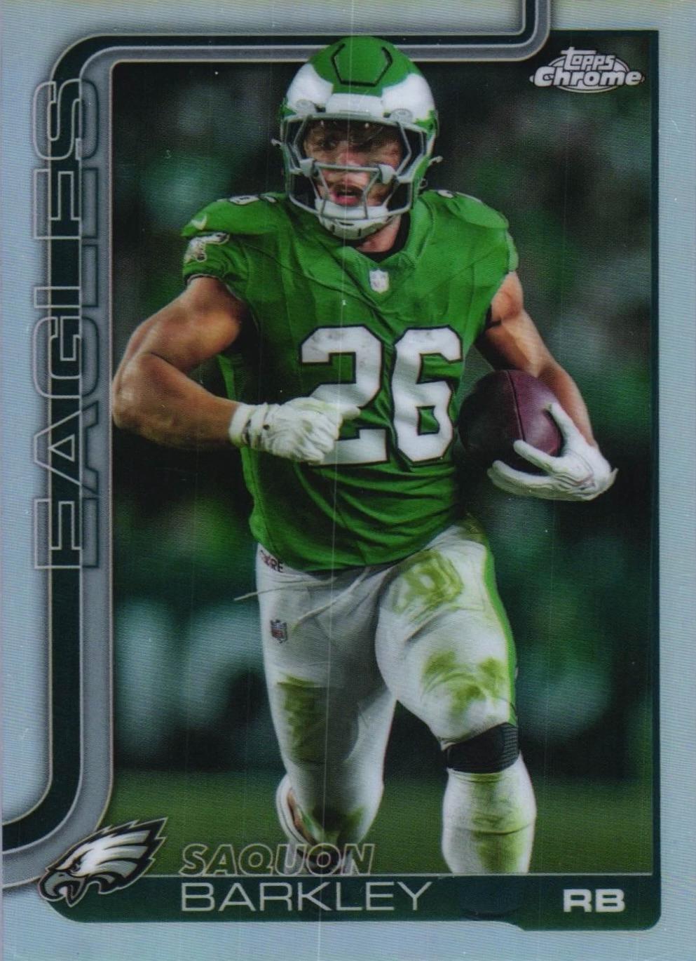 2025 Topps Chrome Saquon Barkley [Refractor] #248 card