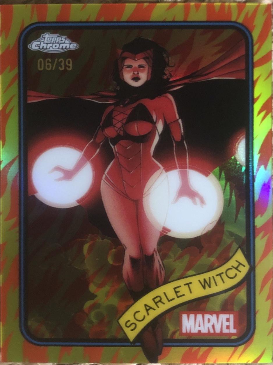 2025 Topps Chrome Scarlet Witch [Human Torch] #170 card