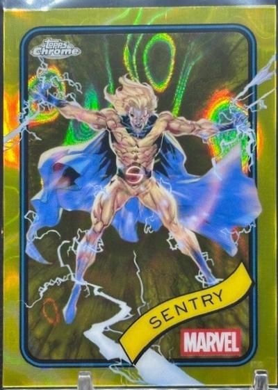 2025 Topps Chrome Sentry [Yellow Lava] #168 card