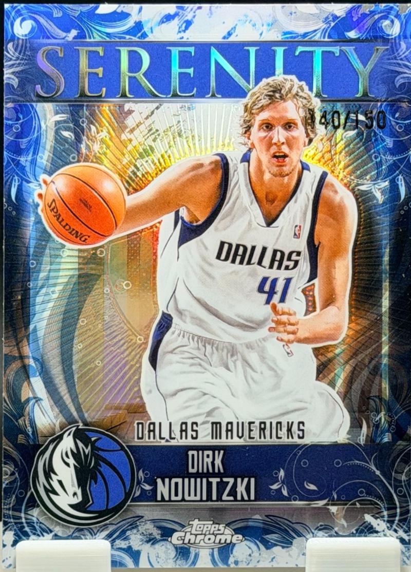 2025 Topps Chrome Serenity Dirk Nowitzki [Blue Refractor] #SY-10 card