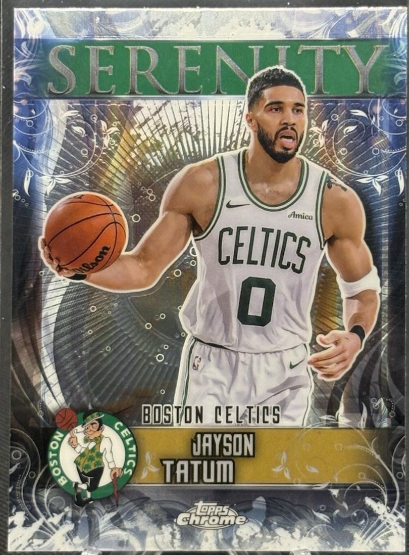 2025 Topps Chrome Serenity Jayson Tatum #SY-7 card