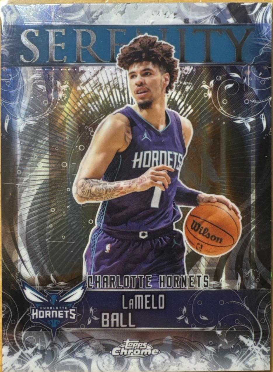 2025 Topps Chrome Serenity LaMelo Ball #SY-8 card
