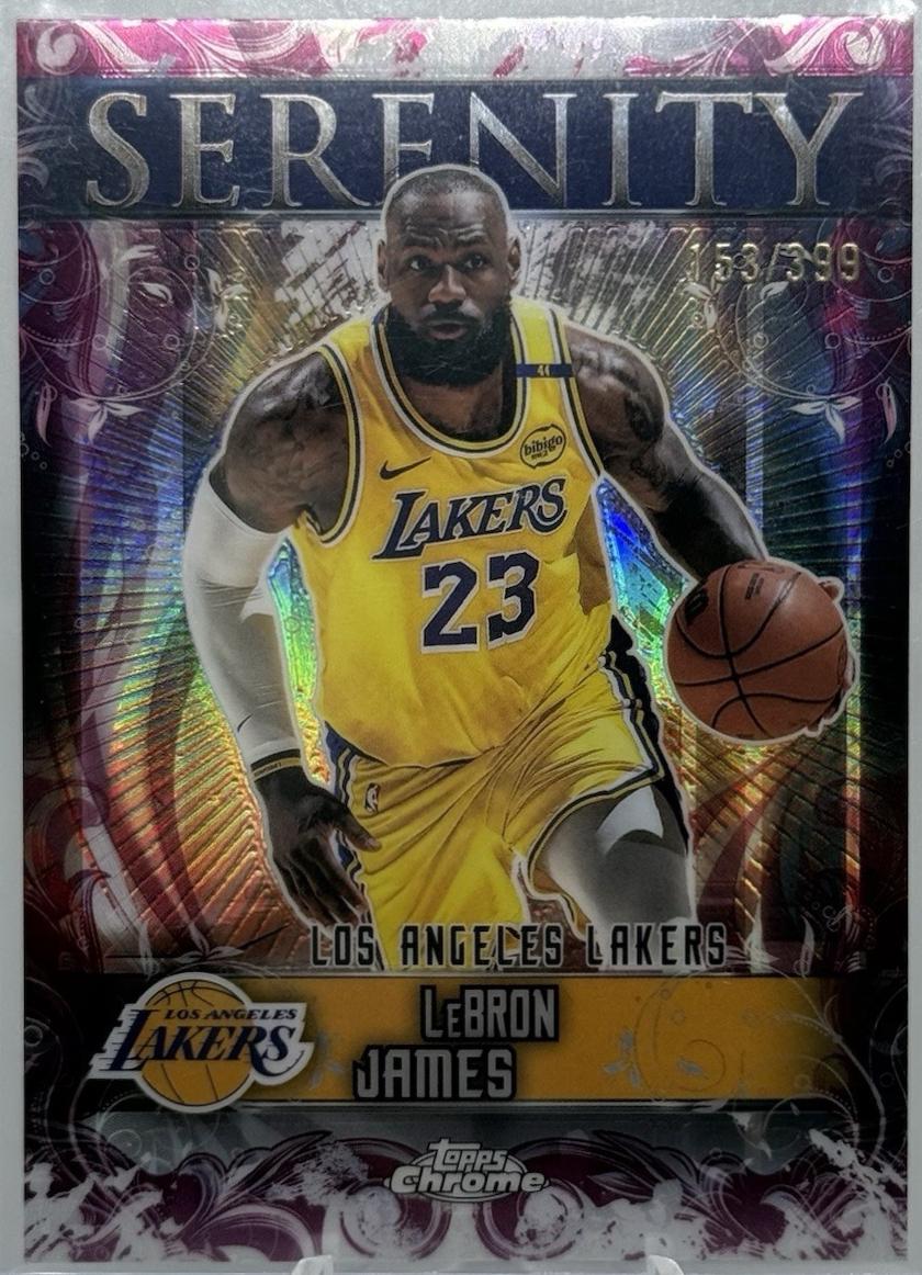 2025 Topps Chrome Serenity LeBron James [Magenta Refractor] #SY-2 card