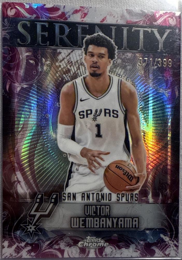 2025 Topps Chrome Serenity Victor Wembanyama [Magenta Refractor] #SY-1 card