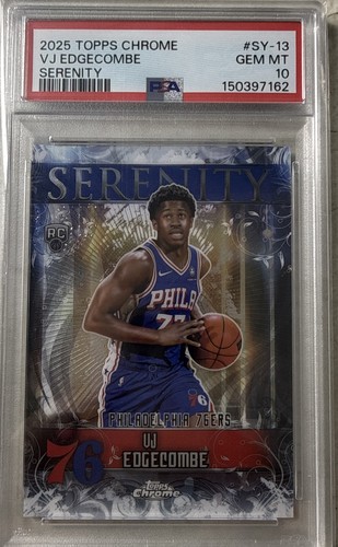 2025 Topps Chrome Serenity VJ Edgecombe #SY-13 card