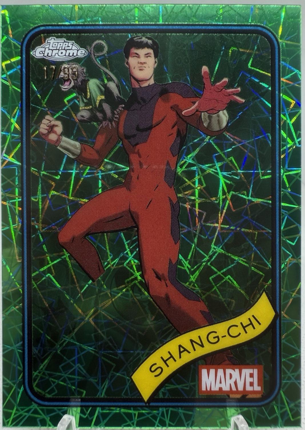 2025 Topps Chrome Shang-Chi [Green Lazer] #159 card