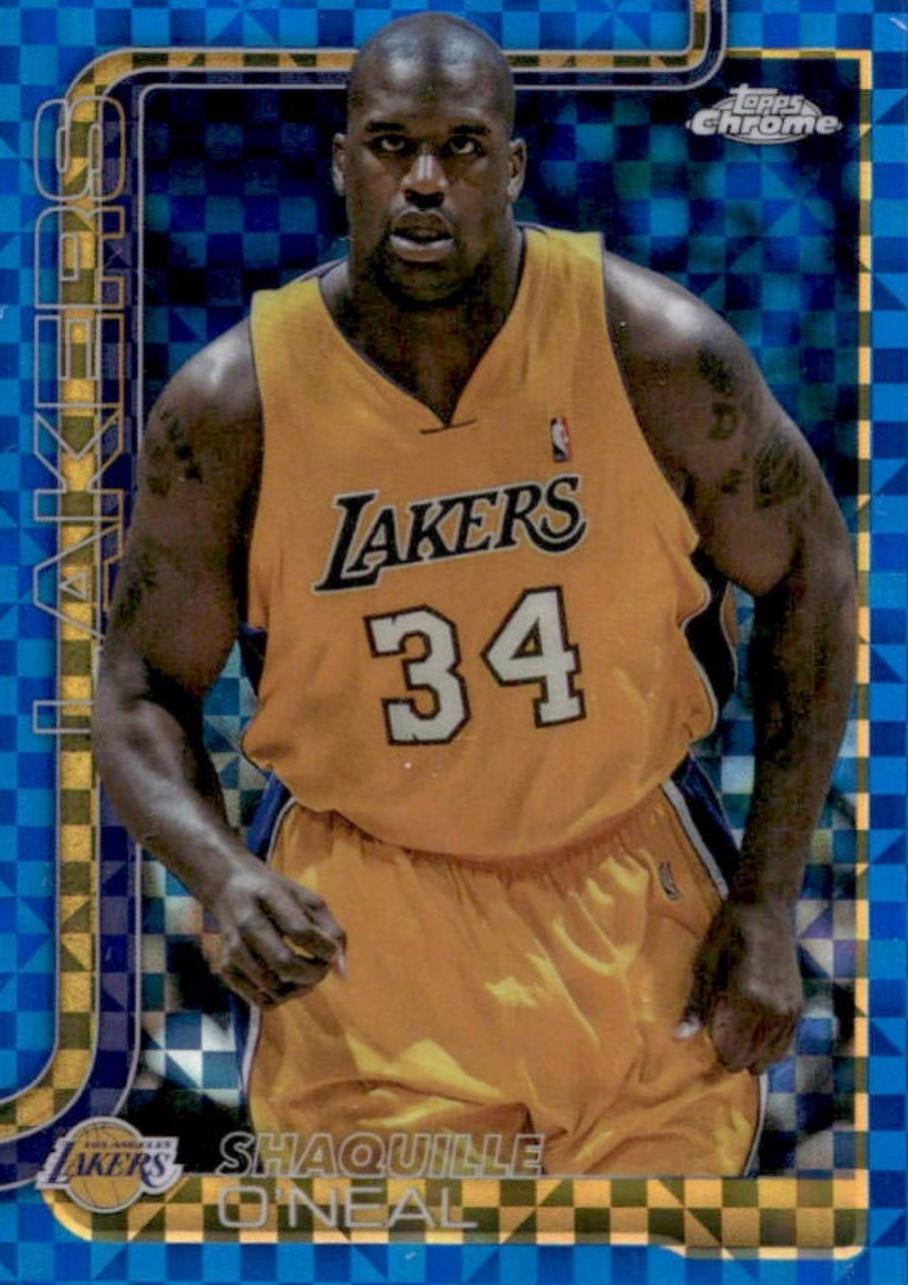 2025 Topps Chrome Shaquille O'Neal [Blue X-Fractor] #242 card