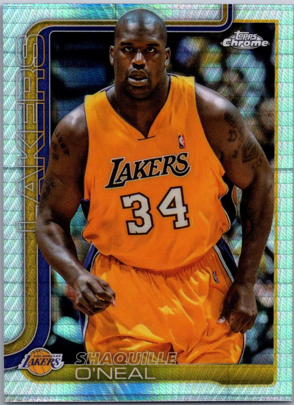 2025 Topps Chrome Shaquille O'Neal [Prism Refractor] #242 card