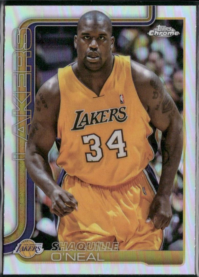 2025 Topps Chrome Shaquille O'Neal [Refractor] #242 card