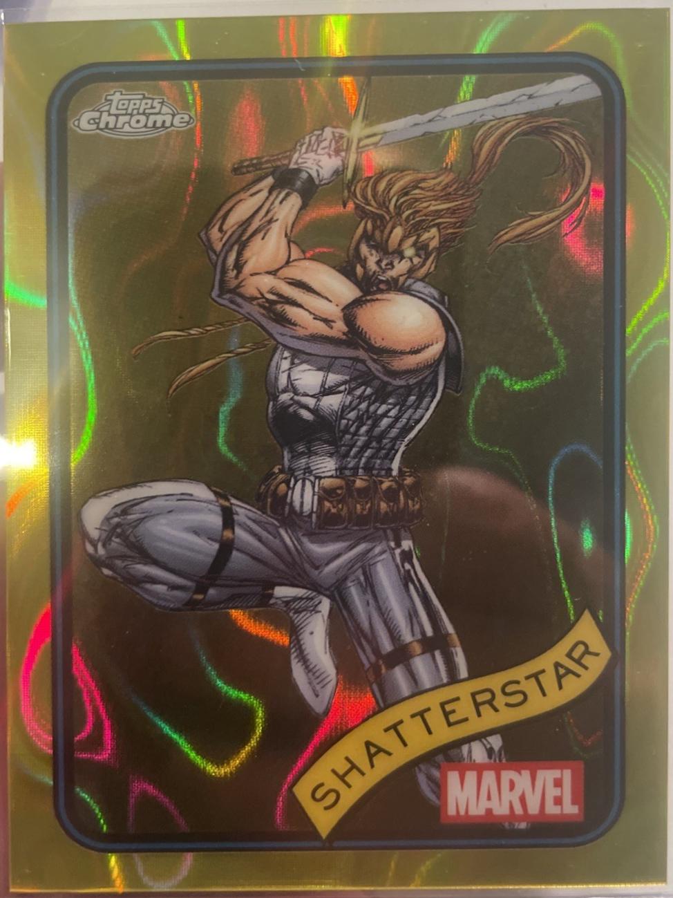 2025 Topps Chrome Shatterstar [Yellow Lava] #49 card