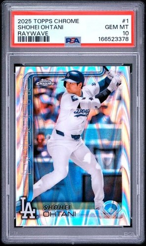 2025 Topps Chrome Shohei Ohtani [Raywave] #1 card