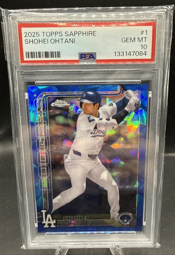 2025 Topps Chrome Shohei Ohtani [Sapphire] #1 card