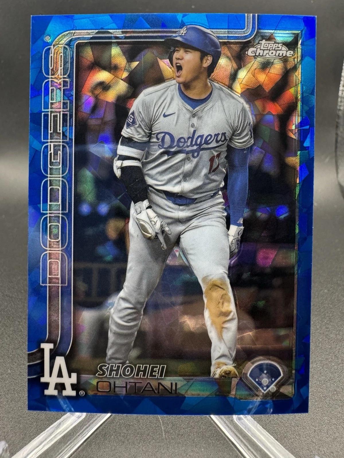 2025 Topps Chrome Shohei Ohtani [Sapphire Image Variation] #1 card