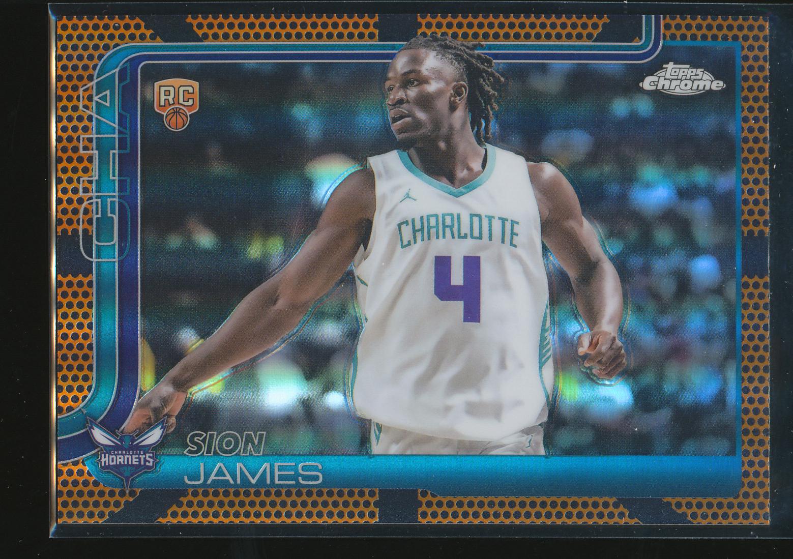 2025 Topps Chrome Sion James [Basketball Refractor] #283 card