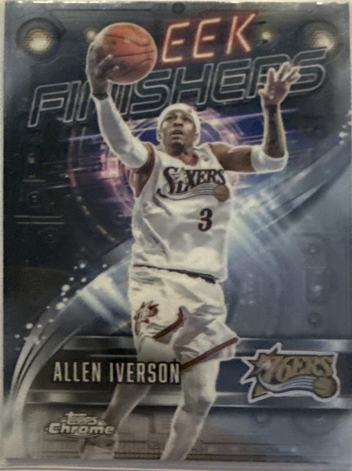 2025 Topps Chrome Sleek Finishers Allen Iverson #SF-13 card