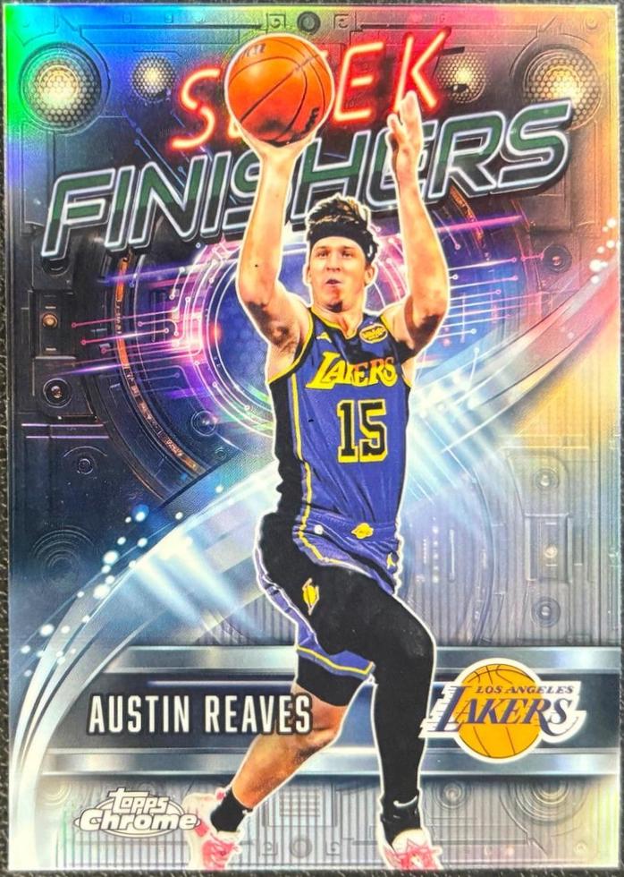 2025 Topps Chrome Sleek Finishers Austin Reaves [Refractor] #SF-8 card