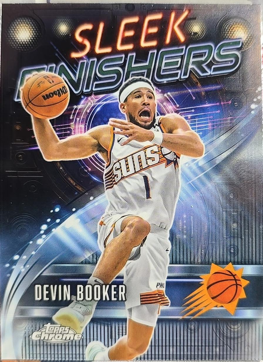 2025 Topps Chrome Sleek Finishers Devin Booker #SF-19 card