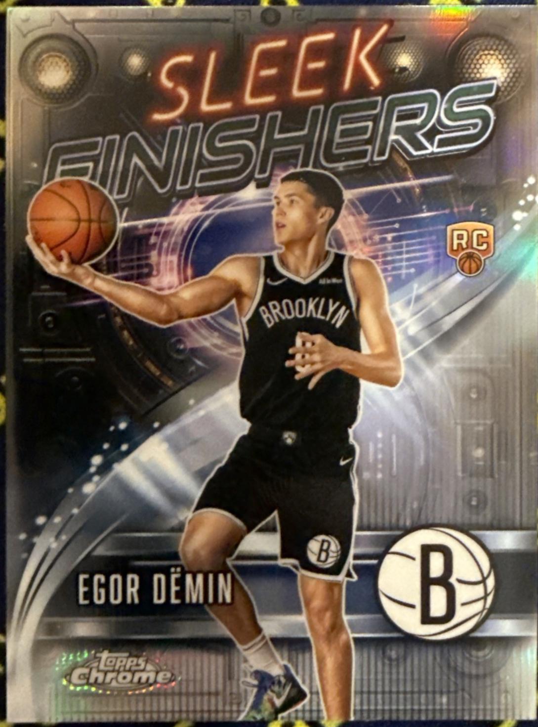 2025 Topps Chrome Sleek Finishers Egor Demin [Refractor] #SF-29 card