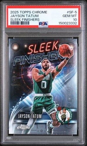 2025 Topps Chrome Sleek Finishers Jayson Tatum #SF-5 card