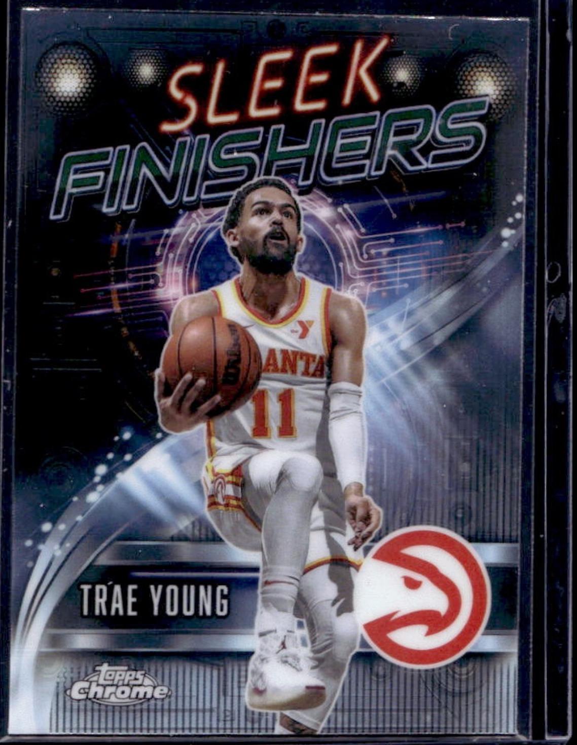2025 Topps Chrome Sleek Finishers Trae Young #SF-20 card
