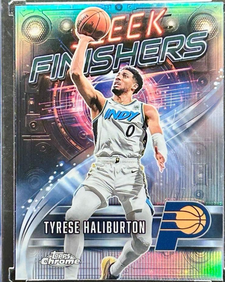 2025 Topps Chrome Sleek Finishers Tyrese Haliburton [Refractor] #SF-15 card
